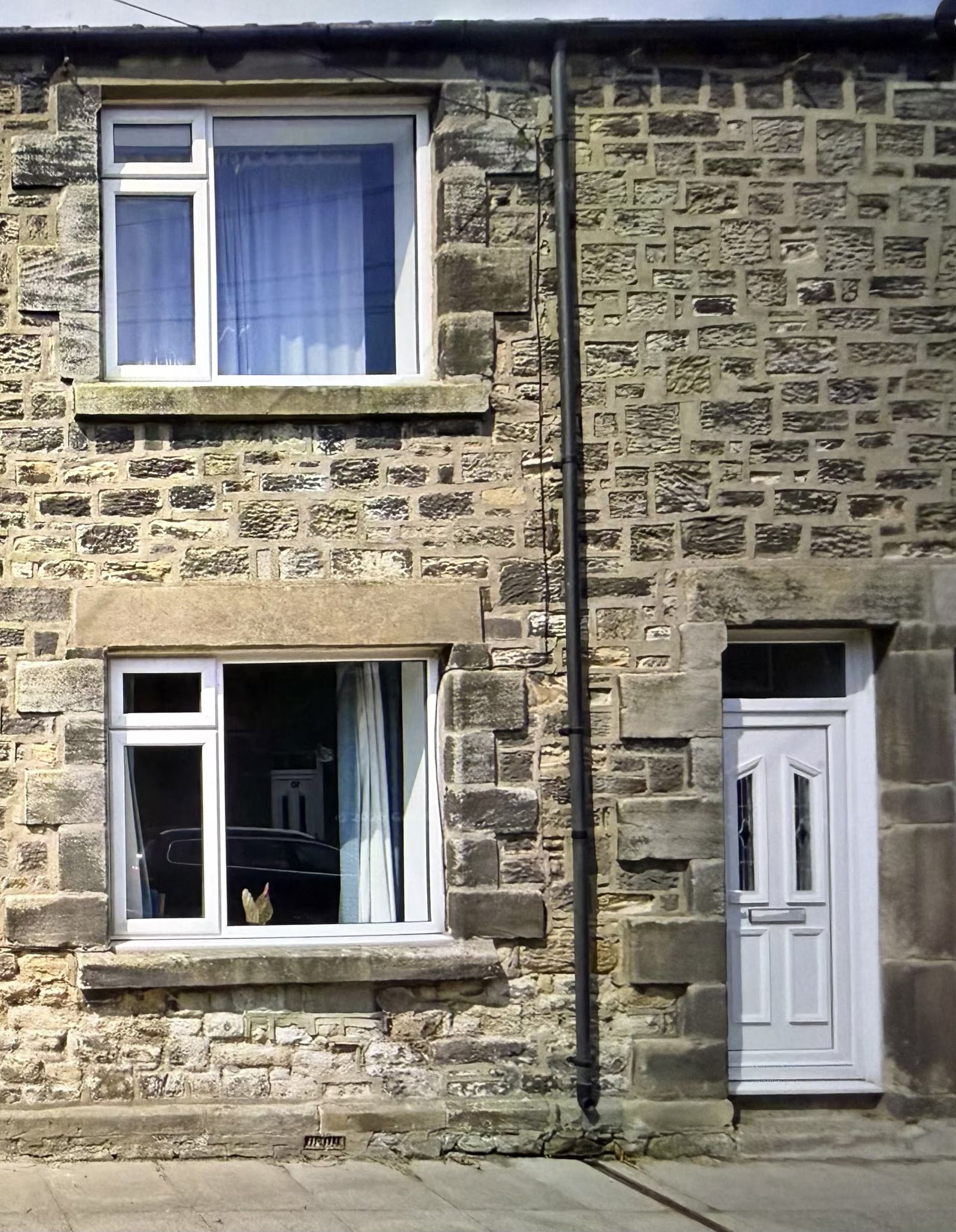 Exterior of coastal home in Amble