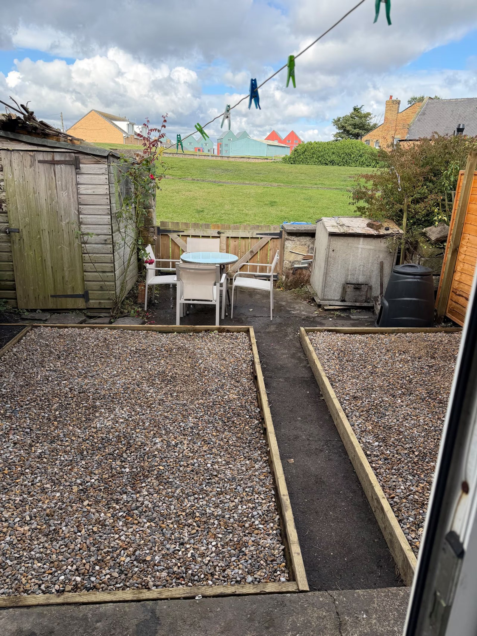 Fenced back garden